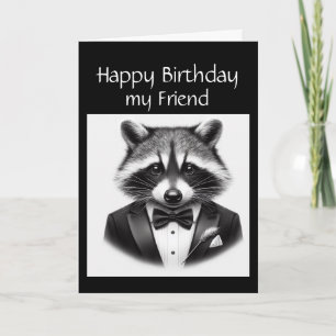 Roligt Raccoon Friend a sant gentleman Raccoon Kort