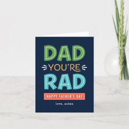 Roligt Rad Pappa Anpassningsbar Fars dag-kort Kort