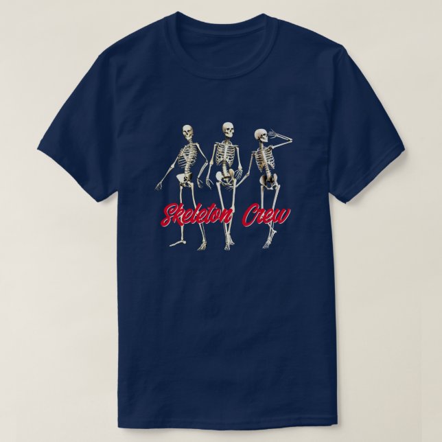 Roligt Radiografi "Skeleton Crew" T-Shirt (Design framsida)