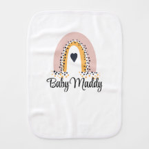 Roligt Rainbow Baby Burp Cloth