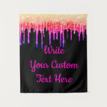 Roligt Rainbow Glitter Birthday Photo Booth BackDr