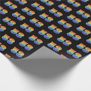 Roligt Rainbow Spectrum Mönster "53", händelsenumm Presentpapper