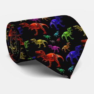 Roligt Rainbow T-Rexs Black Manar Tie Slips