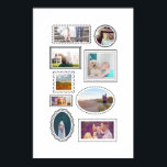 Roligt Ramar Nine Photo Anpassningsbar Art Skriv u Poster<br><div class="desc">Ett kollage av grafiskt ritad ramar i svartvitt ge i den här anpassningsbarna fotografik poster en roligt,  samtidigt som du kan samla ihop nio foton som en gåva till någon speciell eller hänga i ditt eget hem.</div>