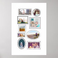 Roligt Ramar Nine Photo Anpassningsbar Art Skriv u
