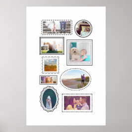 Roligt Ramar Nine Photo Anpassningsbar Art Skriv u Poster