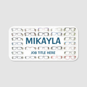 Roligt Ramar Optician Namn bricka Namnbricka
