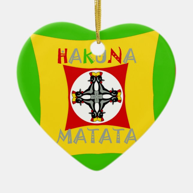 Roligt Rasta Färg Red Golden Grönt Julgransprydnad Keramik (Framsidan)