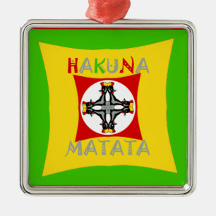 Roligt Rasta Färg Red Golden Grönt Julgransprydnad Metall