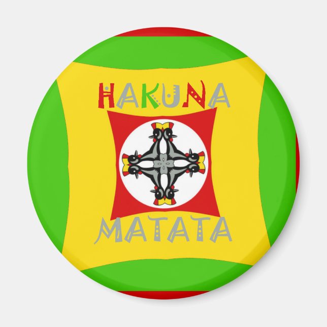 Roligt Rasta Färg Red Golden Grönt Magnet (Framsidan)