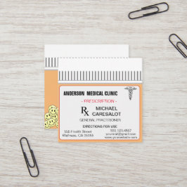 Roligt Recept Medical Affärskort Fyrkantigt Visitkort