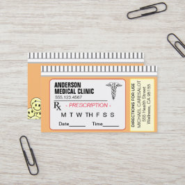 Roligt Recept Medicinsk Möte Visitkort