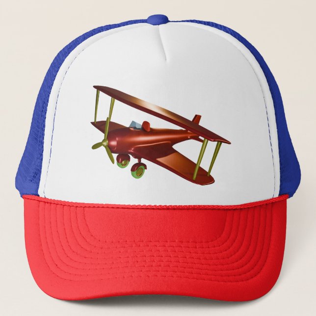 Roligt Red Bi-flygplan Aerspace Flight Keps (Framsida)