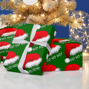 Roligt Red Jultomten Hat HOHOHO Presentpapper