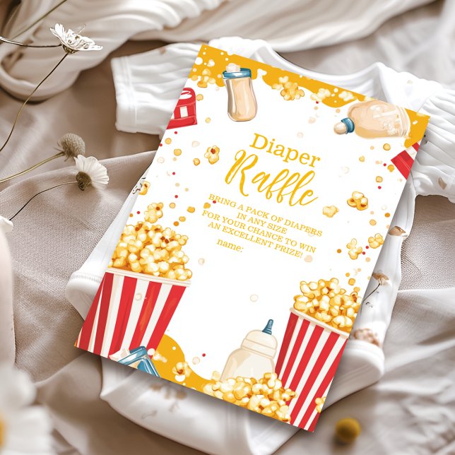 Roligt redo att poppa Baby Shower Tilläggskort (Skapare uppladdad)