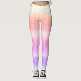 Roligt Regnbåge Färgad Tie Dye Leggings