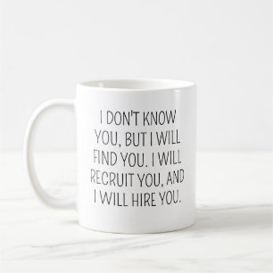 Roligt rekryteringspresent, rekryteringskaffemug, kaffemugg