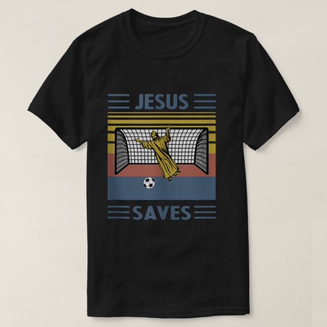 ROLIGT RELIGIÖSA SHIRT JESUS SPARAR GO FÖR MÅLSOCK T (Design framsida)