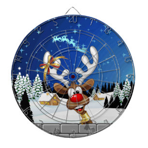 Roligt Ren som tittar Jul Meme Darttavla