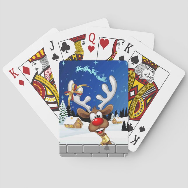 Roligt renar som tittar jul meme casinokort (Baksidan)