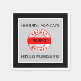 Roligt Retiree Pension Party Pappersservett