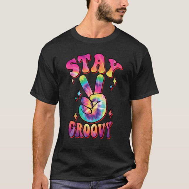 Roligt Retro Behåll Groovy-grafik T Shirt (Framsida)