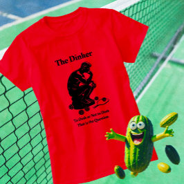 Roligt Retro Dinker Pickleball T-Shirt