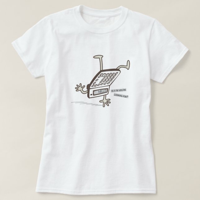 Roligt Retro för hejer (uppochnervänt T Shirt (Design framsida)