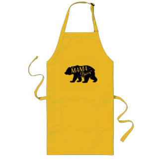 Roligt Retro för mammanoveltybjörn Långt Förkläde
