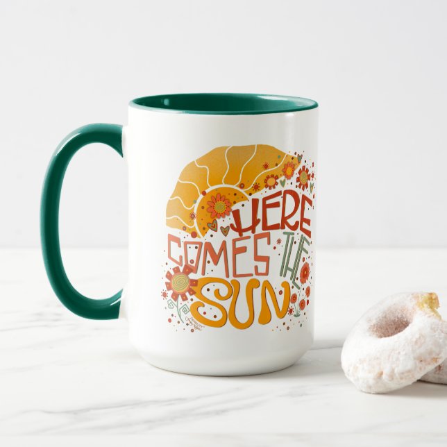 Roligt Retro här kommer hit: Sol-inspiritiviteten Mugg (Med munk)