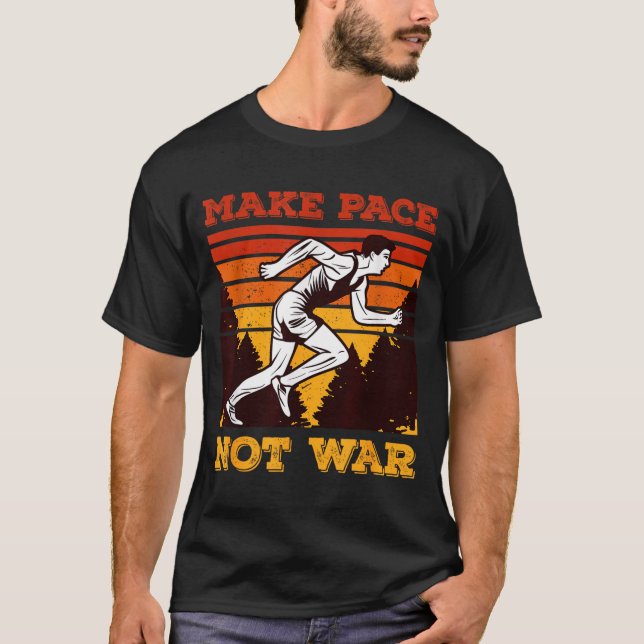 Roligt Retro Löpare Löpning Citat Present - Gör Te T Shirt (Framsida)