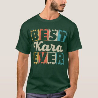 Roligt Retro Personligt Namn Bästa Kara Någonsin V T Shirt