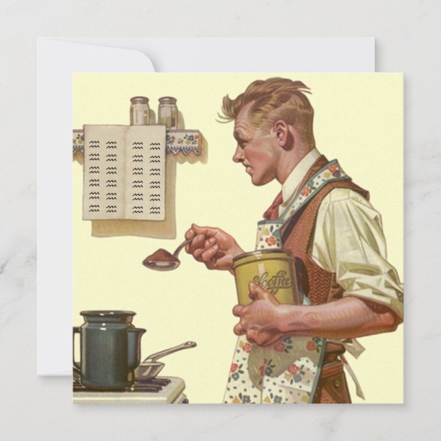 Roligt Retro Skapar inbjudningar till Pension för  (Framsida)