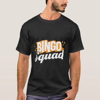 Roligt Retro Stil Bingo Squad för Bingo Nattspelar T Shirt