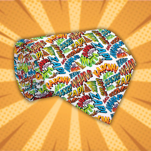 Roligt Retro Tecknad Bok-popup-bild Slips