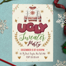 Roligt Retro Ugly God jul Party