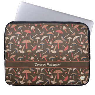 Roligt Retro Vintage-Inspired Personlig Mushroom Laptop Fodral