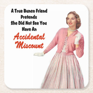 Roligt Retro vintageBunco underlägg