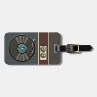 Roligt Retro vinylrekord Bagagebricka