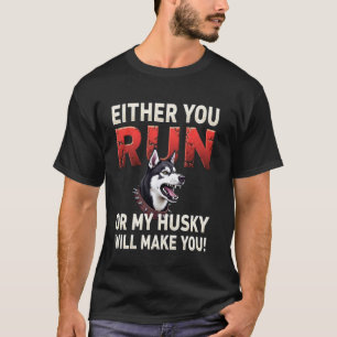 Roligt Roligt Gympresent för Siberian Husky Hundäg T Shirt