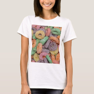Roligt roligt sädes- matmönster tee shirt