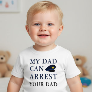 Roligt roligt skoj polis barn skämt tee shirt