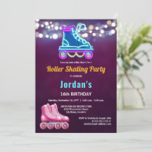 Roligt Roller Skating Födelsedagsfest