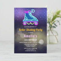 Roligt Roller Skating Födelsedagsfest