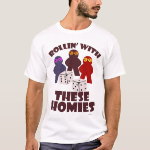 Roligt Rolling Homies Boardmatch Meeple Art T Shirt