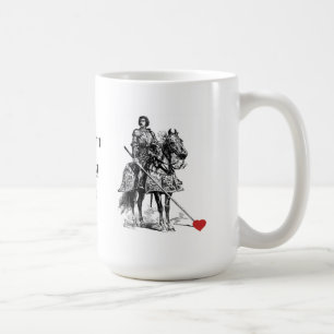 Roligt Romantic Knight i Shining Armor Humor Kaffemugg