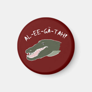Roligt Rop-Ut till en alligatormagnet Magnet