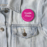 Roligt Rosa Bachelorette Party Knapp<br><div class="desc">Kom igång med Roligt Rosa Trouble Maker Bachelorette Party Button! Detta roande tillbehör är perfekt för brudgummar och gäster att visa sitt stöd för den blivande briden. Med sin sjudande rosa och vita färg kan du till och med anpassa det med ditt eget textmeddelande och lägga till bridens namn, evenemangets...</div>