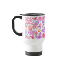 Roligt Rosa Butterfly, cupkaka, Candy Mönster