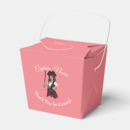 Roligt Rosa Girl Pirat Favoritbox Presentaskar